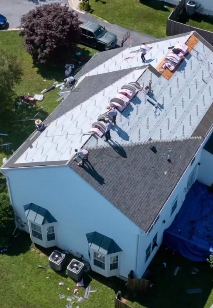 A New Paradigm Projects home with a newly installed roof